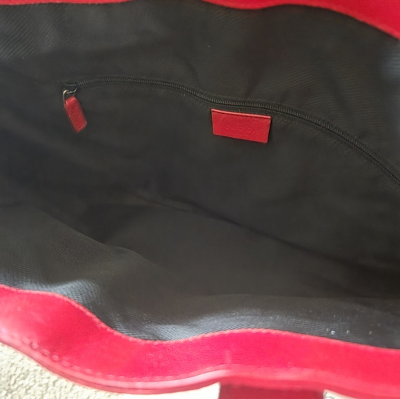 Gucci GG Canvas Leather Tote Bag Shoulder - Picture 12 of 12